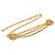 Cintura Chanel Gold CC placcata oro con medaglione sole e tripla catena D'oro