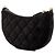 Chanel Black CC Quilted Velour Half Moon Chain Crossbody Nero - vista 2
