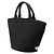 Borsa satchel Prada in tela canapa nera con logo Nero - vista 2