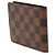 Cartera Slender Louis Vuitton Marrón Damier Ebene Castaño - vista 2