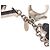 Charm per borsa Fleur D Epi in ottone argentato Louis Vuitton - vista 3