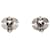 Orecchini a clip Chanel Silver CC in ottone e strass Argento - vista 2
