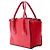 Prada Red Small Glace Calf Twin Pocket Satchel Rot - Ansicht 2
