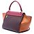 Céline Celine Trapeze Satchel aus dreifarbigem Leder in Rot, Größe Medium Bordeaux - Ansicht 2