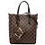 Louis Vuitton Marrone Damier Ebene Belmont PM