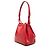 Louis Vuitton Petit Noe in pelle Epi rossa Rosso - vista 2