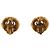 Orecchini Chanel Gold CC placcati oro tondi con clip D'oro - vista 2