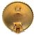Orecchini Chanel Gold Gold Plated Coco Round Clip On D'oro - vista 3
