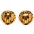 Orecchini Chanel Gold CC placcati oro tondi con clip D'oro - vista 2