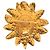 Spilla Sole Testa di Leone Placcata Oro Chanel Gold Gold Plated D'oro - vista 2