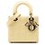Lady Dior Small Cannage in vernice giallo