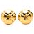 Orecchini Chanel Gold CC Camelia Clip On placcati in oro D'oro