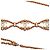 Collana choker Chanel Gold CC in pelle intrecciata placcata oro - vista 2
