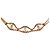 Collana choker Chanel Gold CC in pelle intrecciata placcata oro - vista 5