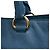 Prada Blue Vitello Daino Open Convertible Tote Blau - vue 8