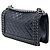 Chanel Blue Old Medium Quilted Glazed Calfskin Chain Around Boy Flap Blu navy - vista 2