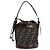 Borsa a secchiello Fendi Zucca Marrone Nero - vista 3