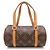 Borsa Louis Vuitton Monogram Papillon 19 Marrone - vista 2