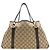Borsa tote Gucci in tela GG e pelle Nero Beige