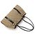 Borsa tote Gucci in tela GG e pelle Nero Beige - vista 5
