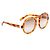 Chloé Maxi Round Oversized Sonnenbrille Light Havana Braun - Ansicht 2