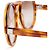 Chloé Maxi Round Oversized Sonnenbrille Light Havana Braun - Ansicht 4