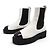 NUOVE STIVALETTI CHANEL LOW BOOTS G38218 37 PELLE BIANCA & NERA LOGO CC SCATOLA E SACCHETTO