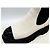 NUOVE STIVALETTI CHANEL LOW BOOTS G38218 37 PELLE BIANCA & NERA LOGO CC SCATOLA E SACCHETTO - vista 11