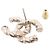 NUOVI ORECCHINI CHANEL LOGO CC PERLE STRASS IN METALLO DORATO D'oro - vista 5