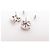 NUOVI ORECCHINI CHANEL LOGO CC FIOCCO E STRASS METALLO STEEL Argento - vista 5