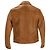Giacca Sandro Slim-Fit in pelle marrone Rosso - vista 3
