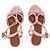 Sandali con plateau e listino a T di Givenchy in pelle beige - vista 6