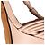 Sandali con plateau e listino a T di Givenchy in pelle beige - vista 9