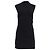 Vestido mini de cuello alto Reformation en algodón negro