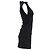 Vestido mini de cuello alto Reformation en algodón negro - vista 3