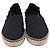 Off White Espadrilles slip-on listradas Off-White em lona preta Preto - vista 2
