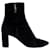 Yves Saint Laurent Bottines Loulou Zip en daim noir Saint Laurent  - vue 1