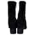 Yves Saint Laurent Bottines Loulou Zip en daim noir Saint Laurent  - vue 3