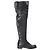 Botas altas Deron en cuero negro Jimmy Choo