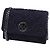 Borsa a tracolla in tweed Tory Burch in lana blu navy - vista 2