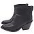 Stivaletti Western Donna in pelle nera Acne Studios Nero - vista 4