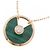 Collana Cartier Amulette 750Pink Gold Malachite Diamond Verde - vista 3