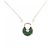 Collana Cartier Amulette 750Pink Gold Malachite Diamond Verde - vista 5