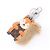 Portafoglio Square Monogram Keychain Louis Vuitton Marrone Beige