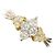 Autre Marque Platin- und Gelbgold-Ring mit Diamant Golden