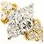 Autre Marque Platin- und Gelbgold-Ring mit Diamant Golden - Ansicht 2