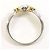 Autre Marque Platin- und Gelbgold-Ring mit Diamant Golden - Ansicht 3