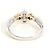 Autre Marque Platin- und Gelbgold-Ring mit Diamant Golden - Ansicht 4