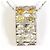 Autre Marque Collana con pendente in oro bianco 18K D'oro