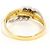 Autre Marque 18K Gelbgold- und Platin-Diamantring Golden - Ansicht 3